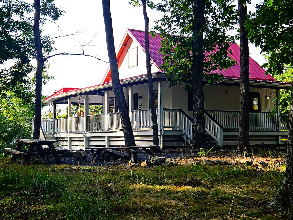 Emberglow cabin on the hilltop